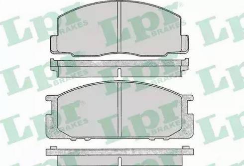 LPR 05P063 - Тормозные колодки, дисковые, комплект autospares.lv