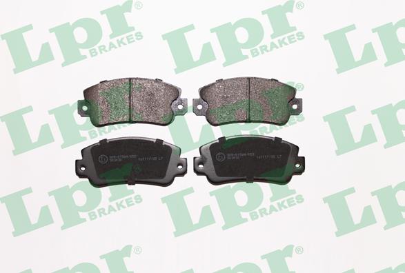 LPR 05P006 - Тормозные колодки, дисковые, комплект autospares.lv