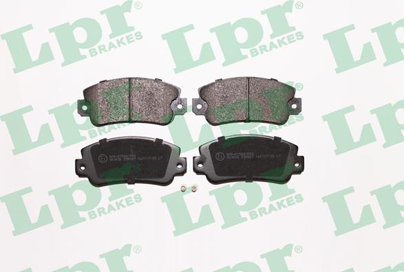 LPR 05P007 - Тормозные колодки, дисковые, комплект autospares.lv