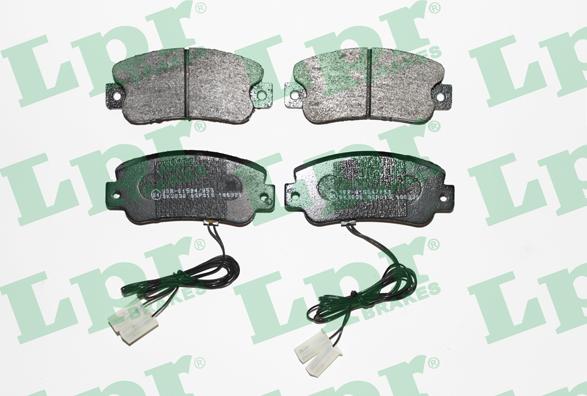 LPR 05P019 - Тормозные колодки, дисковые, комплект autospares.lv