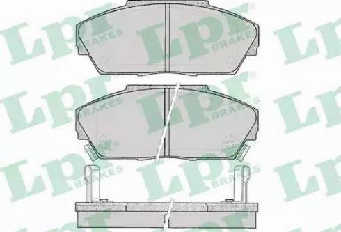 LPR 05P080 - Тормозные колодки, дисковые, комплект autospares.lv