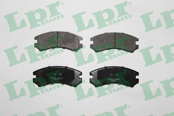 LPR 05P087 - Тормозные колодки, дисковые, комплект autospares.lv