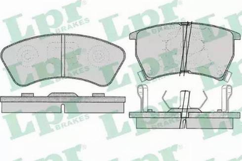 LPR 05P034 - Тормозные колодки, дисковые, комплект autospares.lv