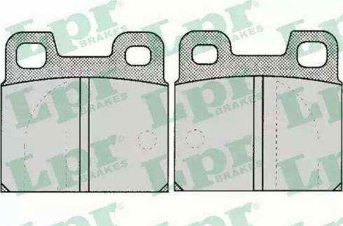 LPR 05P031 - Тормозные колодки, дисковые, комплект autospares.lv