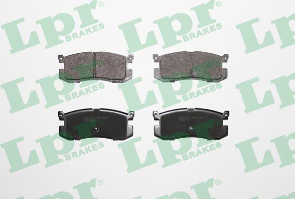 LPR 05P037 - Тормозные колодки, дисковые, комплект autospares.lv