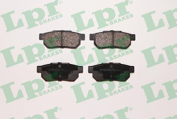 LPR 05P072 - Тормозные колодки, дисковые, комплект autospares.lv