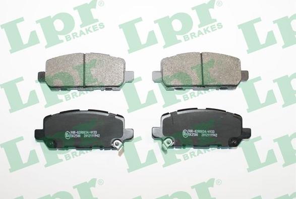 LPR 05P1942 - Тормозные колодки, дисковые, комплект autospares.lv