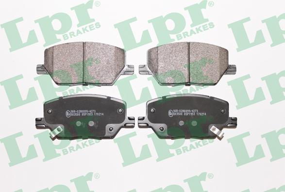 LPR 05P1953 - Тормозные колодки, дисковые, комплект autospares.lv