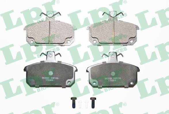 LPR 05P196 - Тормозные колодки, дисковые, комплект autospares.lv