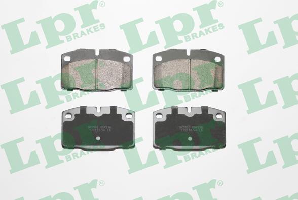 LPR 05P190 - Тормозные колодки, дисковые, комплект autospares.lv