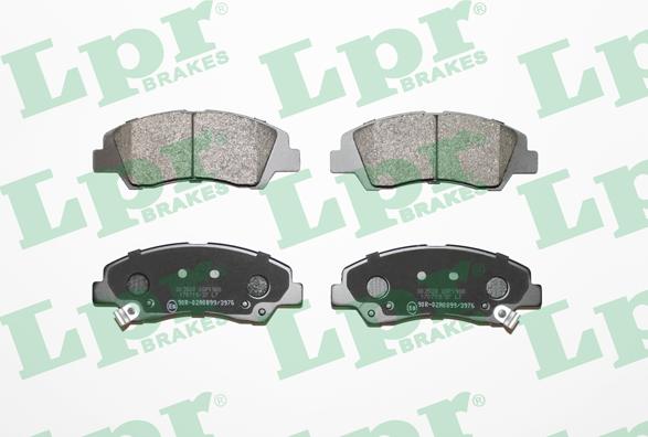 LPR 05P1988 - Тормозные колодки, дисковые, комплект autospares.lv