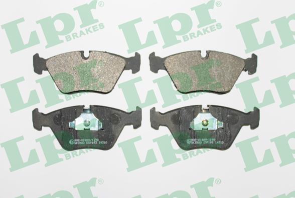 LPR 05P193 - Тормозные колодки, дисковые, комплект autospares.lv