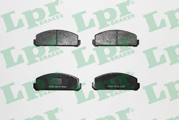 LPR 05P192 - Тормозные колодки, дисковые, комплект autospares.lv