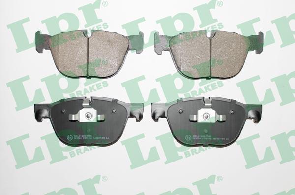 LPR 05P1496 - Тормозные колодки, дисковые, комплект autospares.lv