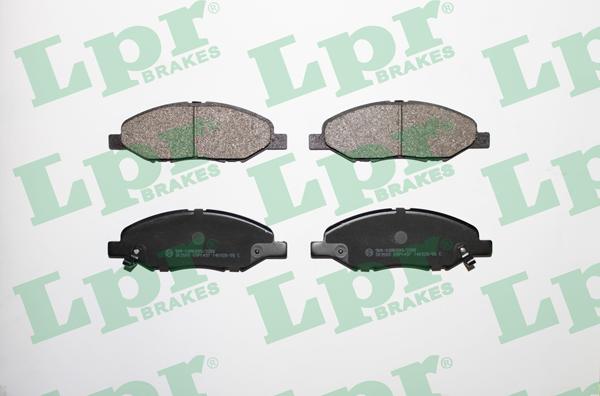 LPR 05P1497 - Тормозные колодки, дисковые, комплект autospares.lv