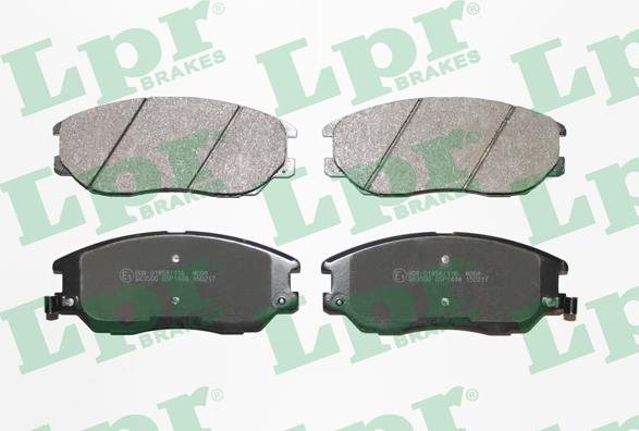 LPR 05P1448 - Тормозные колодки, дисковые, комплект autospares.lv