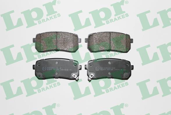 LPR 05P1450 - Тормозные колодки, дисковые, комплект autospares.lv
