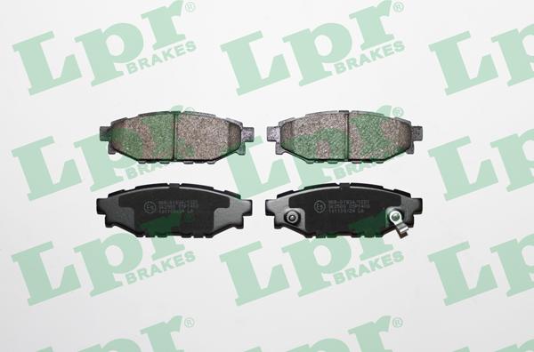 LPR 05P1408 - Тормозные колодки, дисковые, комплект autospares.lv