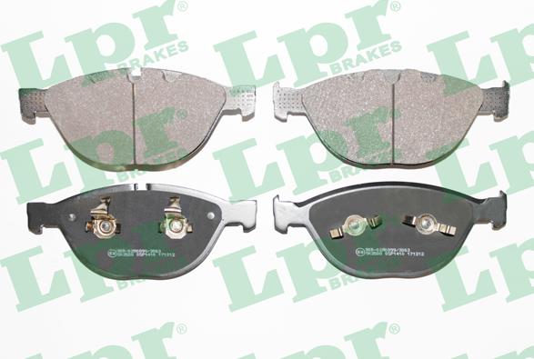 LPR 05P1410 - Тормозные колодки, дисковые, комплект autospares.lv