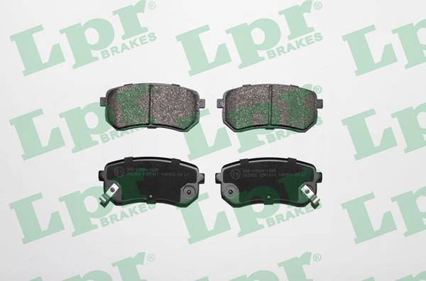 LPR 05P1411 - Тормозные колодки, дисковые, комплект autospares.lv