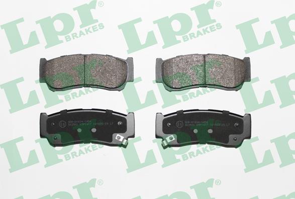 LPR 05P1417 - Тормозные колодки, дисковые, комплект autospares.lv