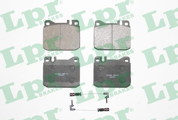 LPR 05P141A - Тормозные колодки, дисковые, комплект autospares.lv