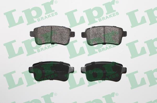 LPR 05P1484 - Тормозные колодки, дисковые, комплект autospares.lv