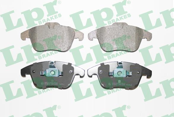 LPR 05P1486 - Тормозные колодки, дисковые, комплект autospares.lv