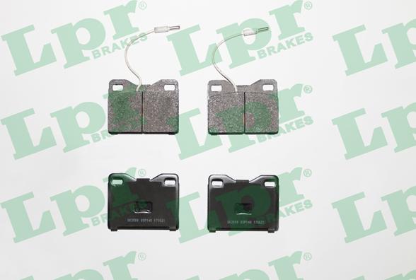 LPR 05P148 - Тормозные колодки, дисковые, комплект autospares.lv