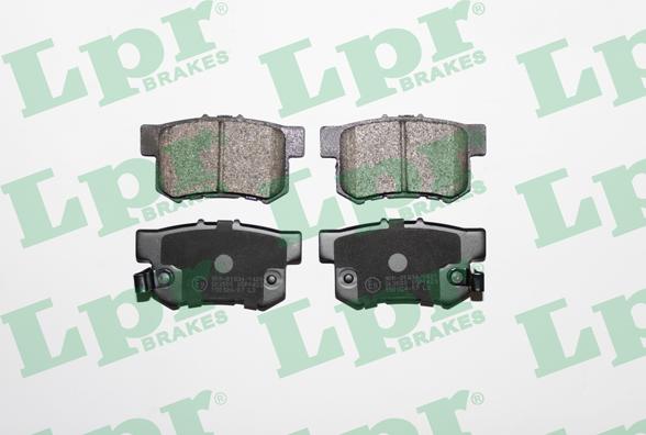 LPR 05P1423 - Тормозные колодки, дисковые, комплект autospares.lv