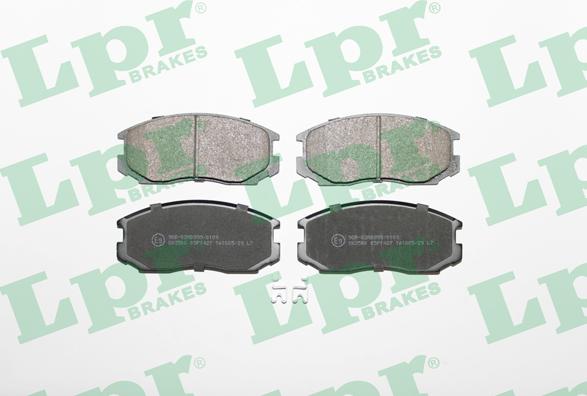 LPR 05P1427 - Тормозные колодки, дисковые, комплект autospares.lv