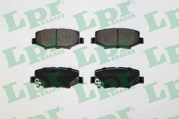 LPR 05P1555 - Тормозные колодки, дисковые, комплект autospares.lv