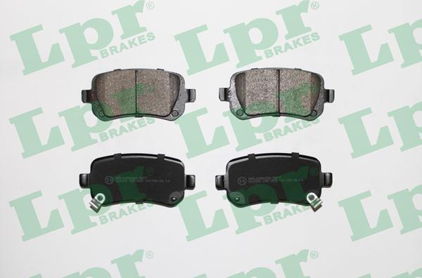 LPR 05P1550 - Тормозные колодки, дисковые, комплект autospares.lv
