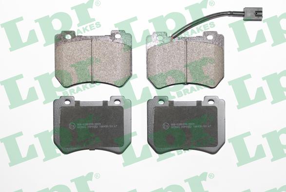 LPR 05P1552 - Тормозные колодки, дисковые, комплект autospares.lv