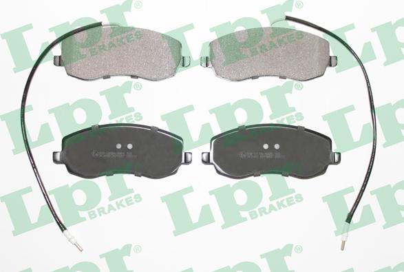 LPR 05P1557 - Тормозные колодки, дисковые, комплект autospares.lv