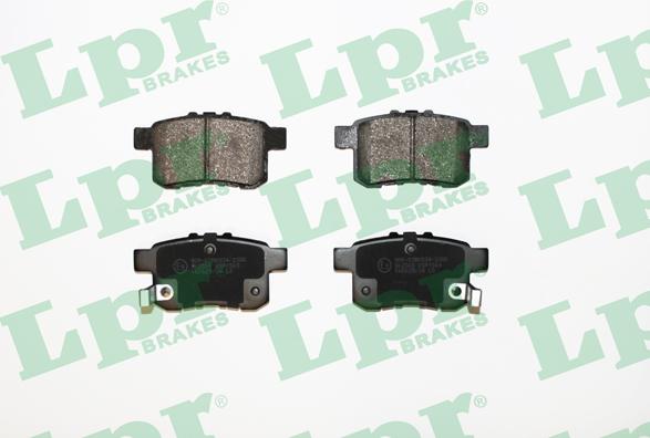 LPR 05P1569 - Тормозные колодки, дисковые, комплект autospares.lv