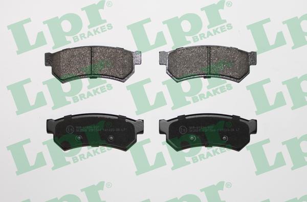 LPR 05P1564 - Тормозные колодки, дисковые, комплект autospares.lv