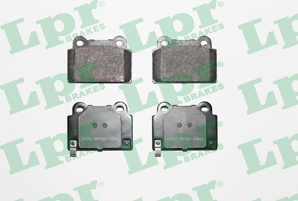 LPR 05P1565 - Тормозные колодки, дисковые, комплект autospares.lv