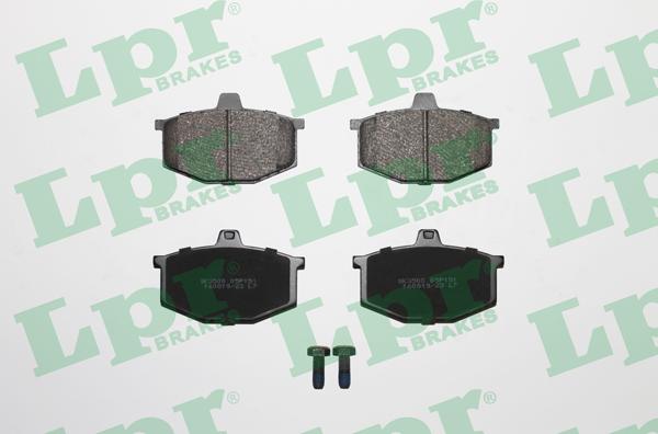 LPR 05P151 - Тормозные колодки, дисковые, комплект autospares.lv