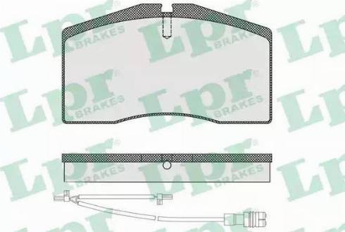 LPR 05P1585A - Тормозные колодки, дисковые, комплект autospares.lv