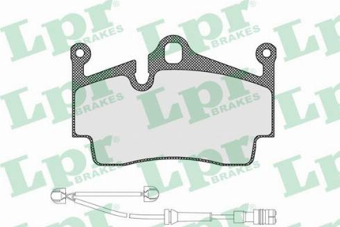 LPR 05P1583A - Тормозные колодки, дисковые, комплект autospares.lv