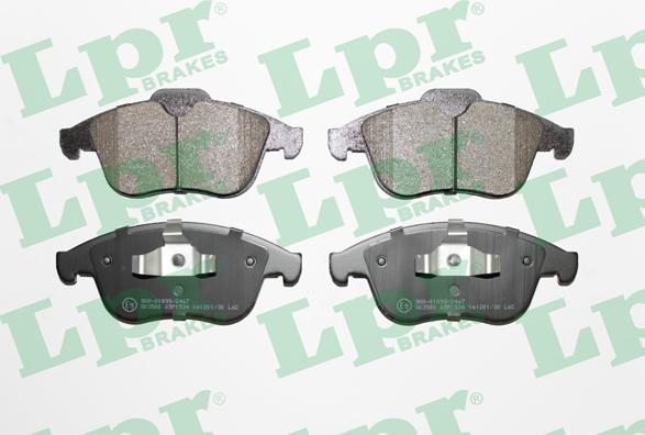 LPR 05P1534 - Тормозные колодки, дисковые, комплект autospares.lv