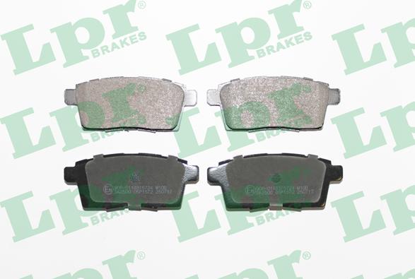 LPR 05P1572 - Тормозные колодки, дисковые, комплект autospares.lv