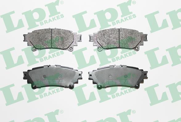 LPR 05P1693 - Тормозные колодки, дисковые, комплект autospares.lv