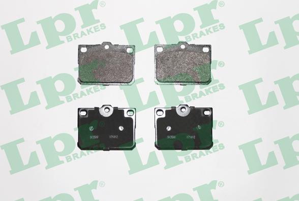 LPR 05P164 - Тормозные колодки, дисковые, комплект autospares.lv