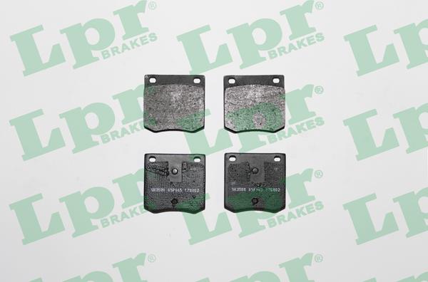 LPR 05P165 - Тормозные колодки, дисковые, комплект autospares.lv