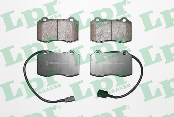 LPR 05P1665 - Тормозные колодки, дисковые, комплект autospares.lv