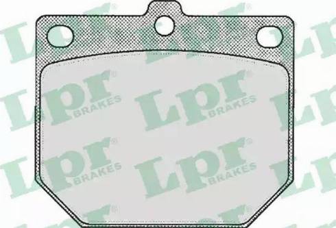 LPR 05P166 - Тормозные колодки, дисковые, комплект autospares.lv