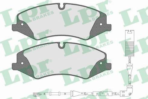 LPR 05P1600B - Тормозные колодки, дисковые, комплект autospares.lv