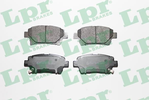 LPR 05P1602 - Тормозные колодки, дисковые, комплект autospares.lv